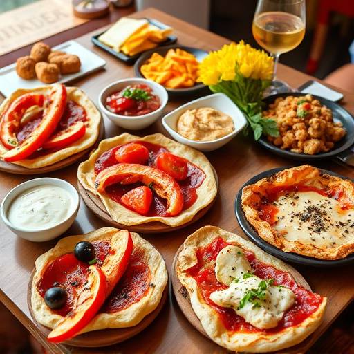 Imagen de tapas variadas en una mesa espa&ntilde;ola